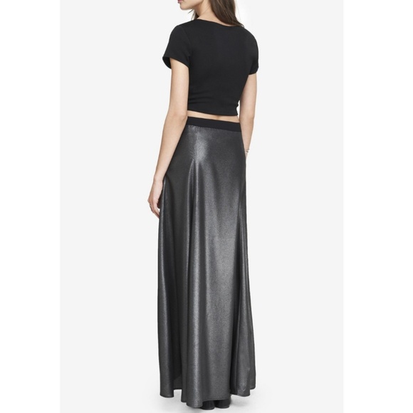 🎀NWT🎀 Express High Waist Metallic Maxi Skirt - Picture 3 of 6